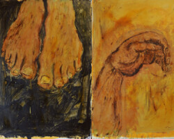 Cruci Hands Feet - 40" x 60"